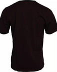 Dolce & Gabbana Bordeaux Crown Print Round Neck Cotton T-shirt
