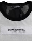 Dolce & Gabbana Black White Camouflage Round Neck T-shirt