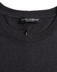 Dolce & Gabbana Black Cotton Crew Neck Short Sleeves T-shirt