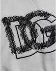 Dolce & Gabbana White Logo Round Neck Short Sleeves T-shirt