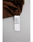 Dolce & Gabbana Brown Color Splash Cotton Crew Neck T-shirt