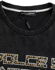 Dolce & Gabbana Black Logo Print Cotton Crewneck Men T-shirt