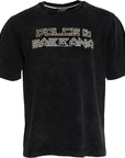 Dolce & Gabbana Black Logo Print Cotton Crewneck Men T-shirt