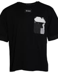 Dolce & Gabbana Black Cotton Pocket Short Sleeves Men T-shirt