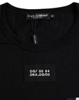 Dolce & Gabbana Black Cotton Pocket Short Sleeves Men T-shirt