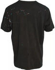 Dolce & Gabbana Gray Color Splash Cotton Crew Neck T-shirt