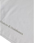 Dolce & Gabbana White Logo Round Neck Short Sleeves T-shirt