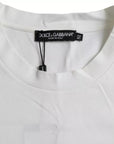 Dolce & Gabbana White Logo Round Neck Short Sleeves T-shirt