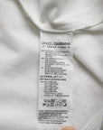 Dolce & Gabbana White Logo Round Neck Short Sleeves T-shirt