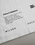 Dolce & Gabbana White Red Lips Print Cotton Men T-shirt