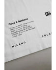 Dolce & Gabbana White Red Lips Print Cotton Men T-shirt
