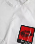 Dolce & Gabbana White Red Lips Print Cotton Men T-shirt