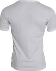 Dolce & Gabbana White King Of Love Round Neck Short Sleeves T-shirt