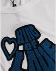 Dolce & Gabbana White King Of Love Round Neck Short Sleeves T-shirt