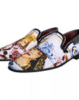 Dolce & Gabbana Multicolor Madonna Majolica Amalfi Men Loafers Shoes