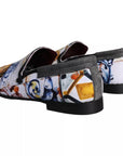 Dolce & Gabbana Multicolor Madonna Majolica Amalfi Men Loafers Shoes