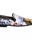 Dolce & Gabbana Multicolor Madonna Majolica Amalfi Men Loafers Shoes