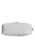 Versace White Quilted Nappa Leather Crossbody Shoulder Bag