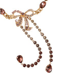 Dolce & Gabbana Gold Tone Brass Crystal Embellished Waist Chain Belt