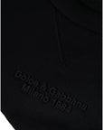 Dolce & Gabbana Black Leopard Crew Neck Sweatshirt Sweater