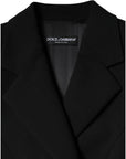 Dolce & Gabbana Black Double Breasted Trench Coat Jacket