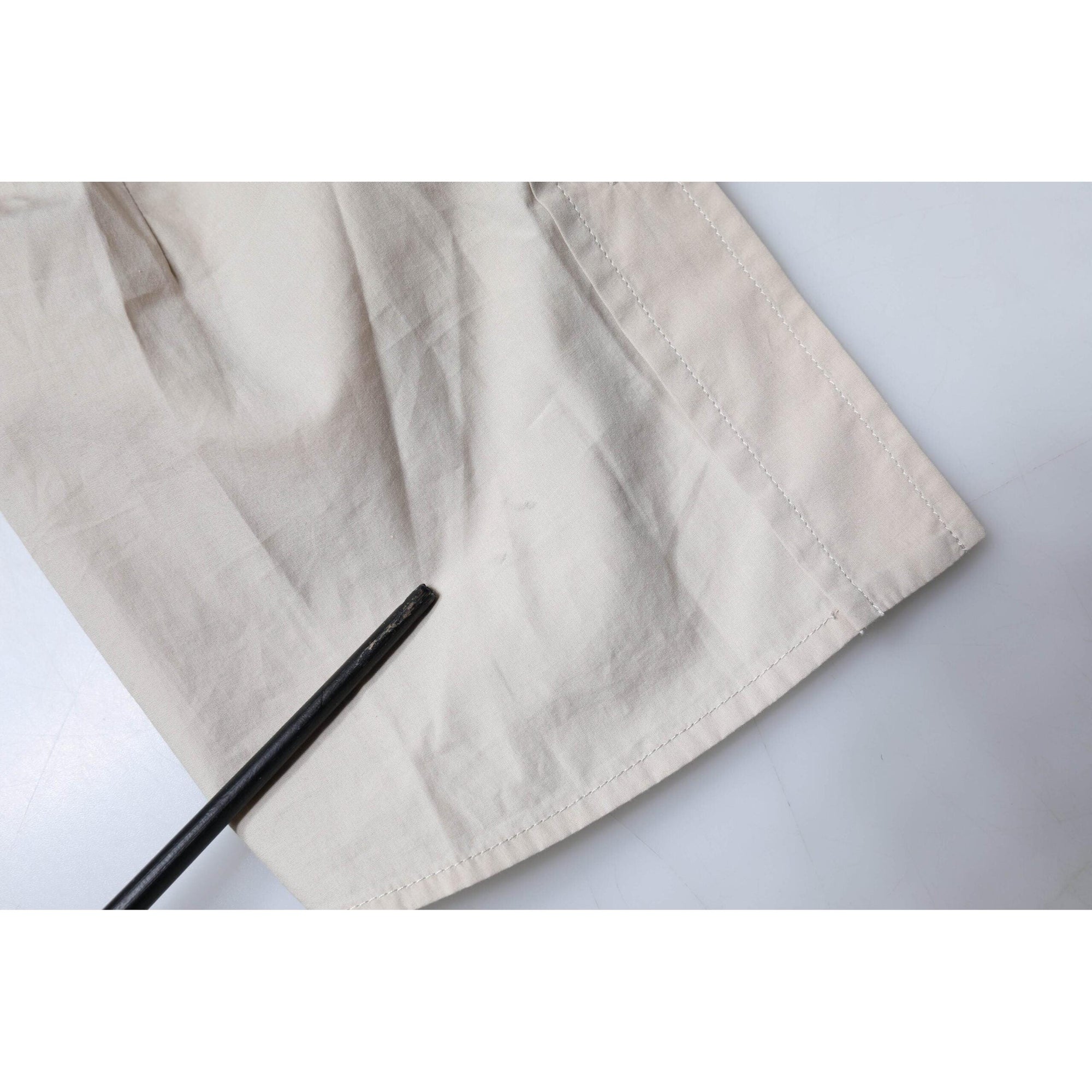 Dolce & Gabbana Beige Cotton Collared Button Down Shirt Top