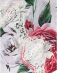 Dolce & Gabbana White Floral Lace Silk Sleeveless Tank Top
