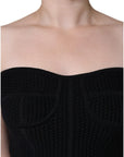 Dolce & Gabbana Black Bustier Sleeveless Corset Blouse Top