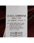 Dolce & Gabbana Radiant Red Leather Biker Motorcycle Jacket