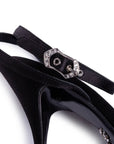 Dolce & Gabbana Black Goatskin Women Sandal