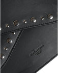 Dolce & Gabbana Black Small Leather Studded Shoulder Crossbody Bag