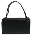 Dolce & Gabbana Black Leather Lighted Top Handle Handbag Bag