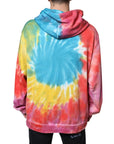 Dolce & Gabbana Multicolor Tie Dye Hooded Sweatshirt Sweater