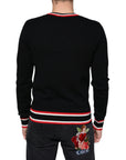 Dolce & Gabbana Black Cashmere Pig of the Year Pullover Sweater