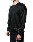 Dolce & Gabbana Black Polyester Pullover Sweatshirt Sweater