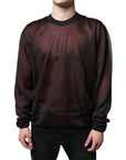 Dolce & Gabbana Brown Polyester Pullover Sweatshirt Sweater