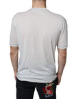 Dolce & Gabbana White Angel Crown Print Crew Neck T-shirt