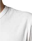 Dolce & Gabbana White Cotton DG Logo Print T-shirt