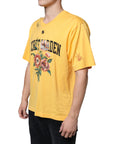 Dolce & Gabbana Yellow Secret Graden Floral Cotton Crew Neck T-shirt