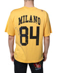 Dolce & Gabbana Yellow Secret Graden Floral Cotton Crew Neck T-shirt