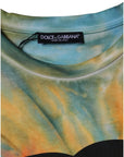 Dolce & Gabbana Multicolor Tie-Dye Logo Cotton T-shirt
