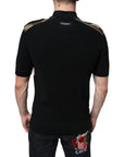 Dolce & Gabbana Multicolor Camouflage Patchwork Silk Polo T-shirt
