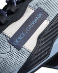 Dolce & Gabbana Blue Black Low Top NS1 Sneakers Shoes