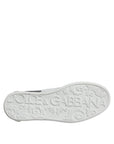 Dolce & Gabbana Black Leather Logo Portofino Sneaker Shoes