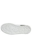 Dolce & Gabbana Black Leather Logo Portofino Sneaker Shoes