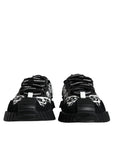 Dolce & Gabbana Black Logo Lace Up Low Top NS1 Sneakers Shoes