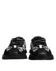 Dolce & Gabbana Black Logo Lace Up Low Top NS1 Sneakers Shoes