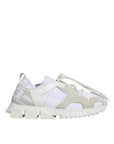 Dolce & Gabbana White Mesh Sorrento Trekking Sneakers Shoes