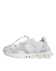 Dolce & Gabbana White Mesh Sorrento Trekking Sneakers Shoes