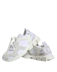 Dolce & Gabbana White Mesh Sorrento Trekking Sneakers Shoes